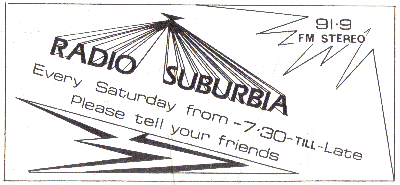 Radio suburbia mini poster